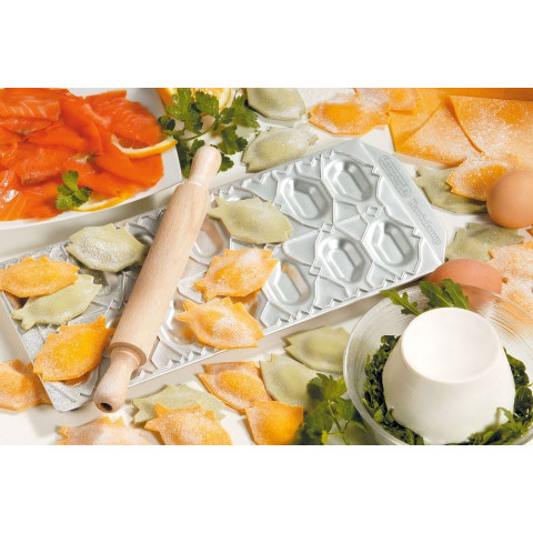 IMPERIA Ravioli Pesciolini - model za ravioli z valjčkom - 14 razdelkov