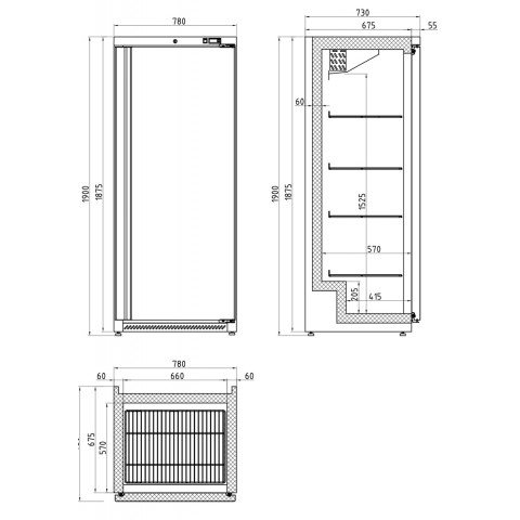 GAMMO 600 l hladilnik