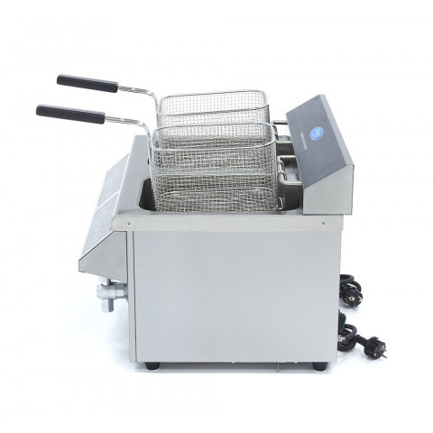 MAXIMA indukcijska friteza 2x8 l z izpustnim ventilom DEMO