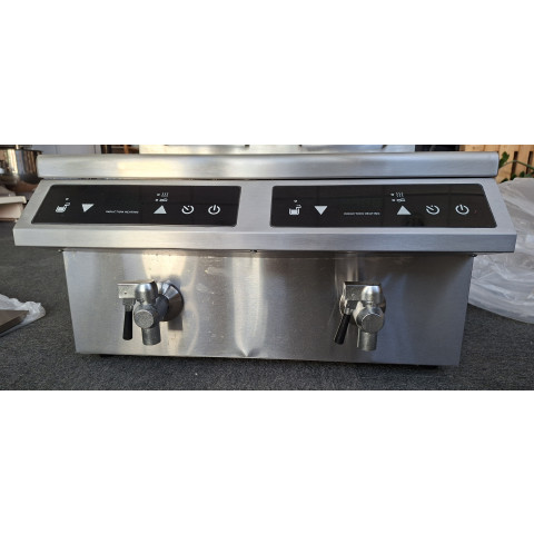 MAXIMA indukcijska friteza 2x8 l z izpustnim ventilom DEMO