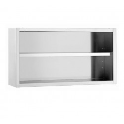 GAMMO stenska omarica iz nerjavečega jekla - odprta - 1200x400x670mm