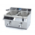 MAXIMA indukcijska friteza 2x8 l z izpustnim ventilom DEMO